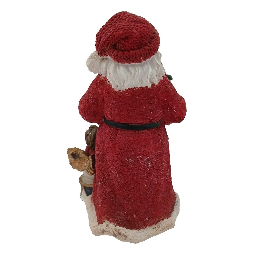 K's Collection Resin Santa Figurine with Train and Angel Drummer Boy Vintage - Picture 3 of 5